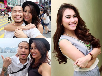 Tyas Mirasih Mesra Peluk Pacar di Hong Kong, Ayu Ting Ting Berseri-seri