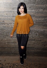 Adinda pun mengaku menikmati sangkaan orang tersebut. Pool/Ismail/detikFoto.