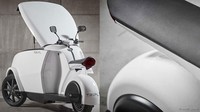 Sebuah motor listrik bertugas menggerakan roda belakang. Setelah di-charge selama 8 jam atau 4,5 jam dengan charger cepat, skuter ini mampu menjangkau jarak 96 km. Setidaknya, jarak tersebut sudah bisa dimanfaatkan untuk pengiriman barang sehari penuh di dalam kota. Pool/dok Trefor.