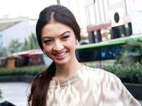 Raline saat ditemui di Hard Rock Cafe Jakarta, Kawasan SCBD, Rabu (30/9/2015). Pool/Gus Mun/detikFoto.