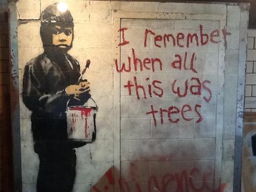 Mural Banksy di Bekas Pabrik Terjual Rp 2 Miliar