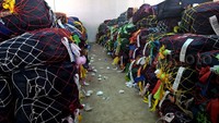 Tumpukan koper jemaah haji di Madinatul Hujjaj.