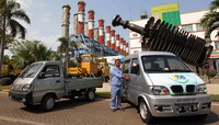 Mobil listrik milik PT Pembangkitan Jawa Bali (PJB) Unit Pembangkitan Gresik ini dioperasikan sejak Agustus 2014 silam. Agus Trimukti/Humas PLN/detikFoto.