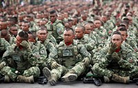 Ada sekitar 5.540 prajurit TNI dan 247 alutsista yang akan terlibat dalam gladi bersih parade dan defile ini.     