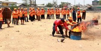 Latihan itu untuk mengantisipasi terjadinya kebakaran di kawasan Kapuk.
