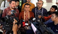 Denny memberikan keterangan terkait kedatangannya ke Bareskrim Polri.