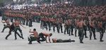 Aksi Beladiri Tangan Kosong  Prajurit TNI AD