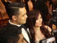 Andah mengaku dirinya dan Vanno adalah pasangan yang paling bahagia. Pool/Ismail/detikFoto.