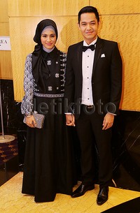 Keduanya serasi serba hitam. Pool/Ismail/detikFoto.