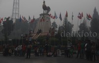 Kabut asap juga terjadi di Solok.