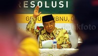 Said menjelaskan, pada tanggal 22 Oktober 1945 merupakan hari di mana KH Hasyim Asyari mengumumkan fatwanya yang dikenal sebagai Resolusi Jihad. Pool/Lamhot Aritonang/detikFoto.
