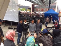 NOAH sebelum naik ke atas panggung di Washington DC. (dok. Musica Studio's)