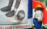 Aksi Demo di Kedubes Arab Saudi
