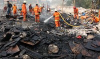 Belum diketahui penyebab kebakaran ini. Lamhot Aritonang/detikFoto.