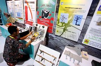 Beragam karya dari inovator-inovator muda Indonesia dipamerkan.