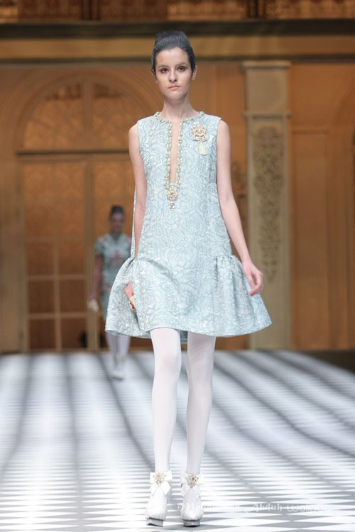 Sebastian Gunawan A Ladys Portrait Sebastian Red & Sebastian Sposa at The Ritz Calton. Pasific Place. Jakarta. [Foto: Mohammad Abduh/Wolipop]