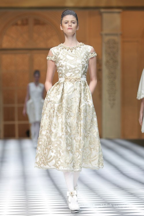 Sebastian Gunawan A Ladys Portrait Sebastian Red & Sebastian Sposa at The Ritz Calton. Pasific Place. Jakarta. [Foto: Mohammad Abduh/Wolipop]