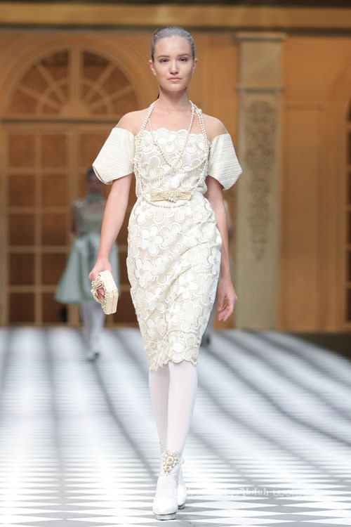 Sebastian Gunawan A Ladys Portrait Sebastian Red & Sebastian Sposa at The Ritz Calton. Pasific Place. Jakarta. [Foto: Mohammad Abduh/Wolipop]