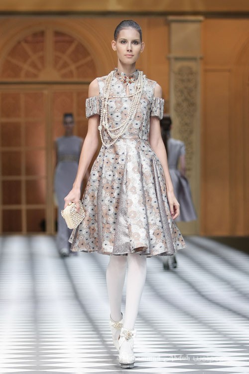 Sebastian Gunawan A Ladys Portrait Sebastian Red & Sebastian Sposa at The Ritz Calton. Pasific Place. Jakarta. [Foto: Mohammad Abduh/Wolipop]