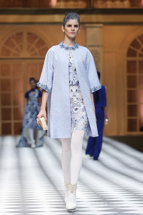 Sebastian Gunawan A Ladys Portrait Sebastian Red & Sebastian Sposa at The Ritz Calton. Pasific Place. Jakarta. [Foto: Mohammad Abduh/Wolipop]