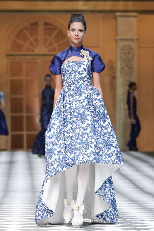 Sebastian Gunawan A Ladys Portrait Sebastian Red & Sebastian Sposa at The Ritz Calton. Pasific Place. Jakarta. [Foto: Mohammad Abduh/Wolipop]