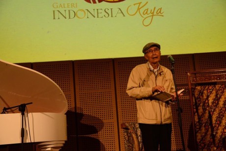 Sastra Jadi Pertunjukan Terpenting di Galeri Indonesia Kaya