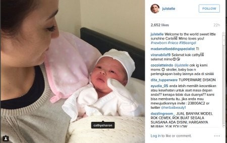 Selamat! Cathy Sharon Lahirkan Anak Kedua