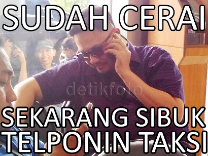 Meme detikHOT: Farhat yang Cerai Lagi dan Kini Naik Taksi