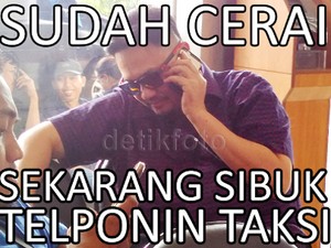 Meme detikHOT: Farhat yang Cerai Lagi dan Kini Naik Taksi
