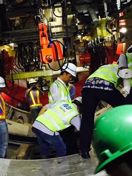 Bor Raksasa MRT Sudah Lubangi Jalan Sudirman 12 Meter