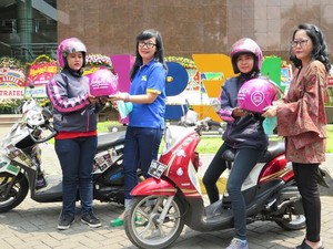 Ojek Wanita LadyJEK Bermitra dengan XL