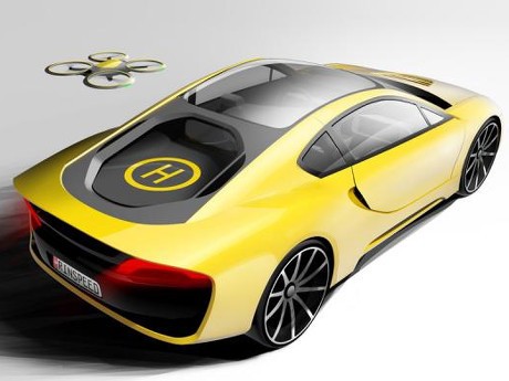 Mobil Sport asal Swiss Ini Punya Drone Sendiri