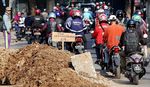 Perbaikan Saluran Air Bikin Macet