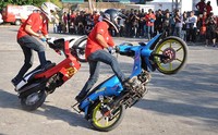 Aksi freestyle juga menjadi bagian acara. Pool/Nurfil Aiman.