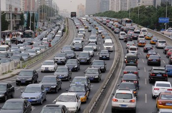     Kemacetan parah di Beijing, China. (istimewa/gettyimages/detikcom)