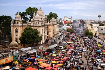     Pemandangan kemacetan di Hyderabad, India. (istimewa/gettyimages/detikcom)
