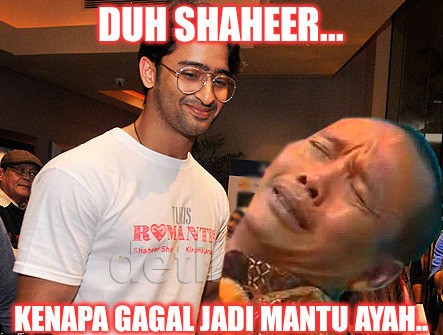 Meme detikHOT: Ayah Rojak Sedih Shaheer Seikh Gagal Jadi Menantu