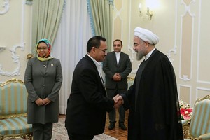 2 Menteri Jokowi Temui Presiden Iran Hassan Rouhani