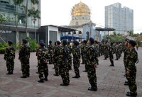 Sejumlah anggota Angkatan Muda Kabah mengikuti apel. Ist/Pembaca.