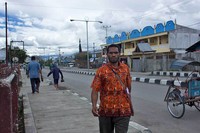 Mayoritas penduduk di Wamena merupakan Suku Dani yang mendiami Lembah Baliem. Sejarahnya, Kota Wamena dibangun dan dilindungi atas restu Suku Dani (Randy/detikTravel)
