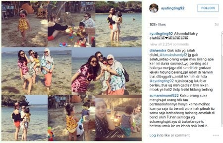 Lupakan Shaheer Sheikh, Ayu Ting Ting Habiskan Waktu dengan Anak