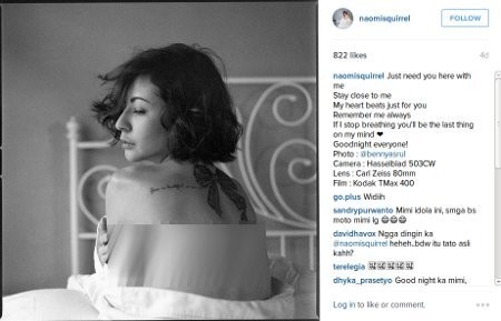 Pamer Tato di Punggung, Begini Gaya Seksi Pacar Kevin Aprilio