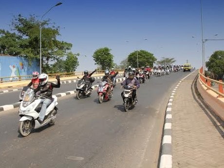 700 Bikers PCX Meriahkan Perayaan Ultah Ke-4