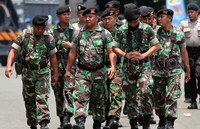 Sebanyak 9.000 personil disiagakan di beberapa titik di GBK. Pool/Alfathir Yulianda/detikFoto.