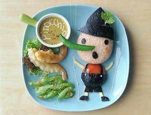 Wah, Lucunya Pinnochio dan Snow White Dalam Bentuk Makanan Ini (2)