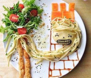 Wah, Lucunya Pinnochio dan Snow White Dalam Bentuk Makanan Ini (1)