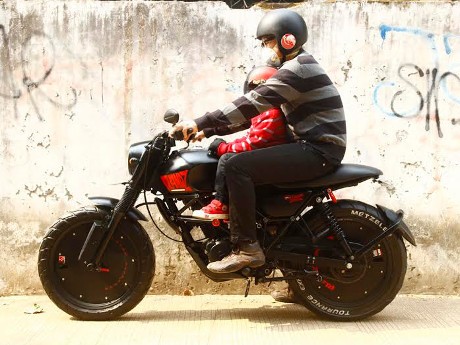 Ini Wujud Modifikasi Motor yang Sayang Anak