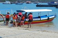 Green Island sudah mulai ada sejak tahun 2010-an, namun setiap tahunnya semakin ramai saja turis asing yang datang. Turis Tiongkok tampak mendominasi, menysusul Jepang dan negara lainnya (Wahyu/detikTravel)