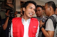 Selesai sidang, Robbi meminta maaf kepada masyarakat Indonesia atas perbuatannya. Pool/Lamhot Aritonang/detikFoto.