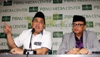 Helmy Faisal mengatakan, akan digelar sejumlah kegiatan dalam menyambut Hari Santri yang bertepatan dengan Resolusi Jihad NU. Pool/Lamhot Aritonang/detikFoto.